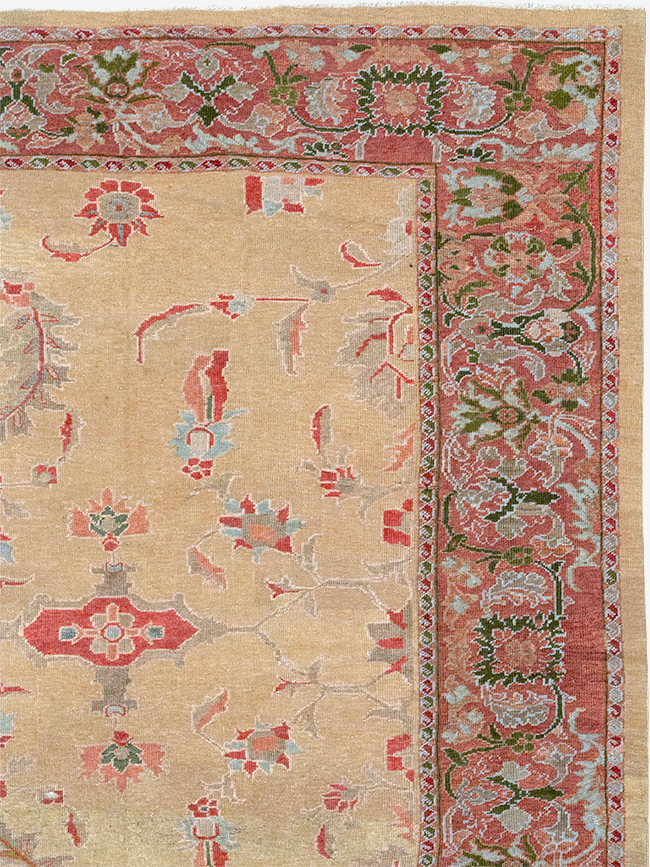 Antique Persian Mahal Room Size Carpet, No.12308 - Gss