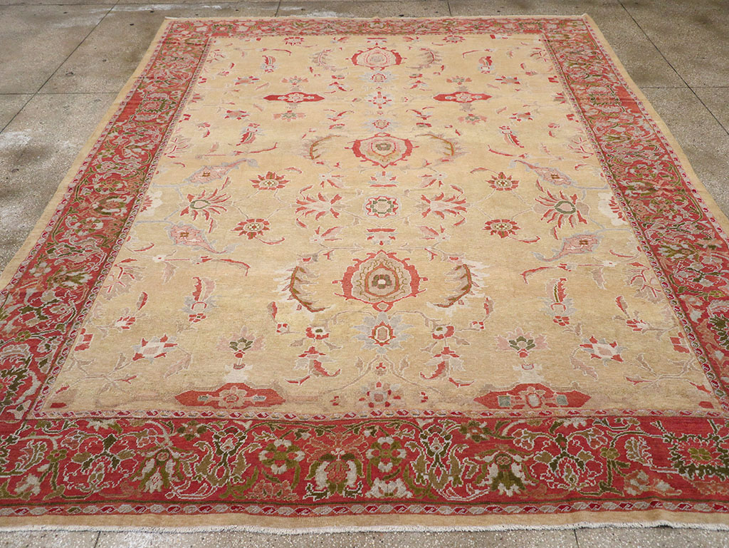 Antique Persian Mahal Room Size Carpet, No.12308 - Gss
