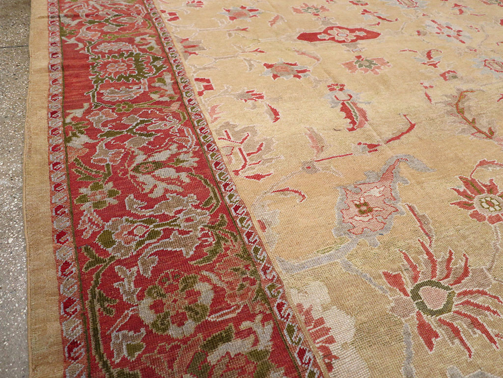 Antique Persian Mahal Room Size Carpet, No.12308 - Gss