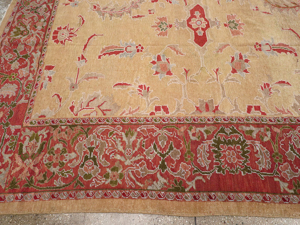 Antique Persian Mahal Room Size Carpet, No.12308 - Gss
