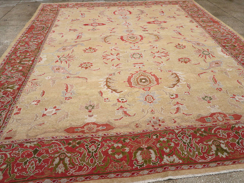 Antique Persian Mahal Room Size Carpet, No.12308 - Gss