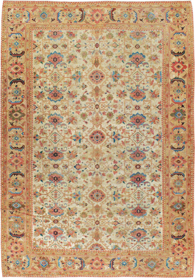 Antique Persian Mahal Rug, No.12318 - Gss