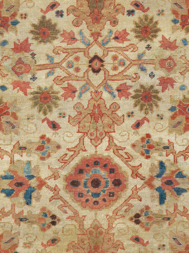 Antique Persian Mahal Rug, No.12318 - Gss
