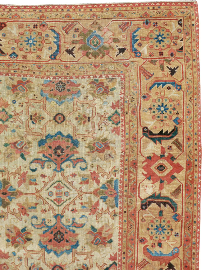 Antique Persian Mahal Rug, No.12318 - Gss