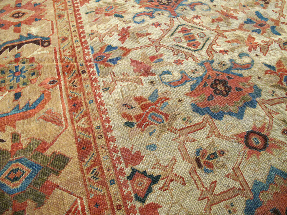 Antique Persian Mahal Rug, No.12318 - Gss