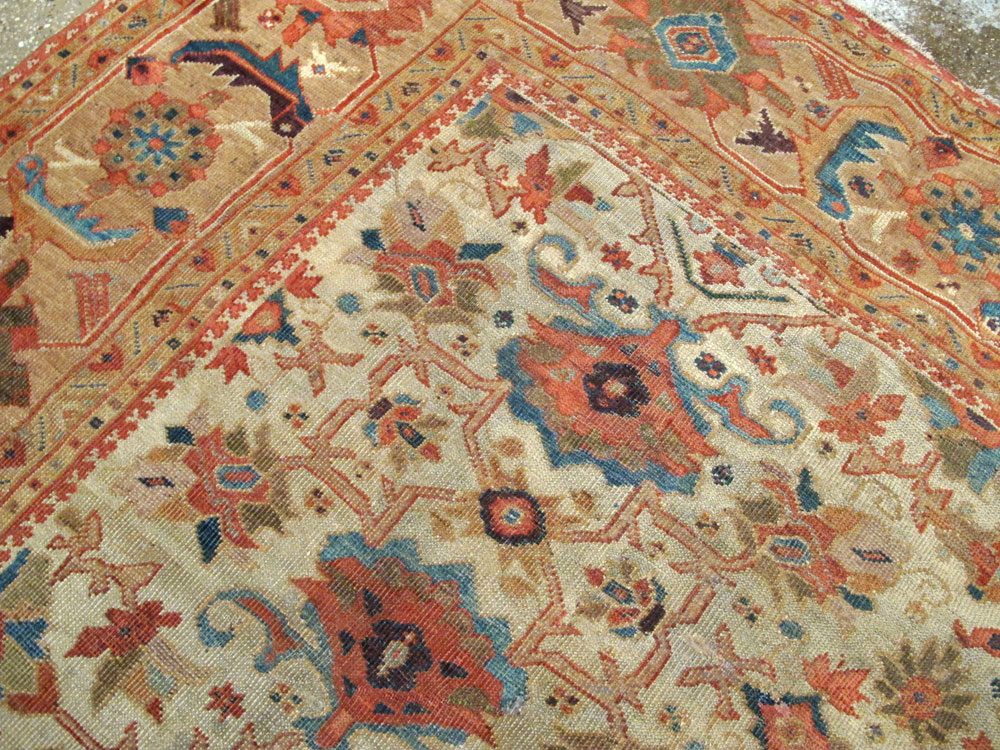 Antique Persian Mahal Rug, No.12318 - Gss