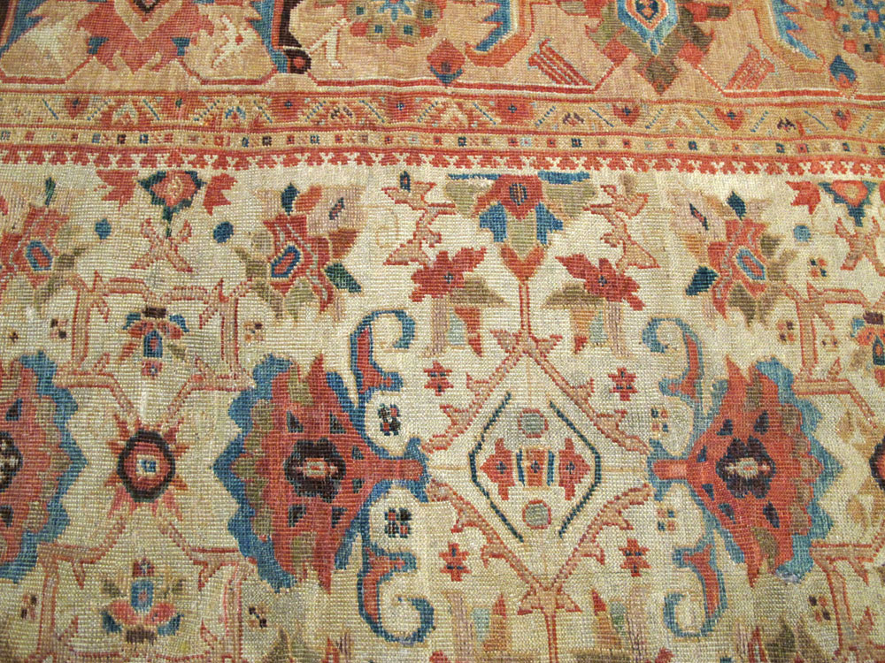 Antique Persian Mahal Rug, No.12318 - Gss