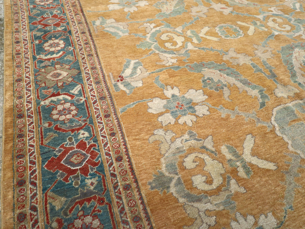 Antique Persian Mahal Small Room Size Carpet, No.12328 - Gss