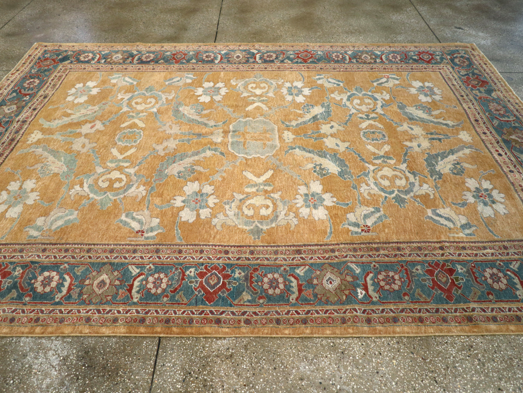 Antique Persian Mahal Small Room Size Carpet, No.12328 - Gss