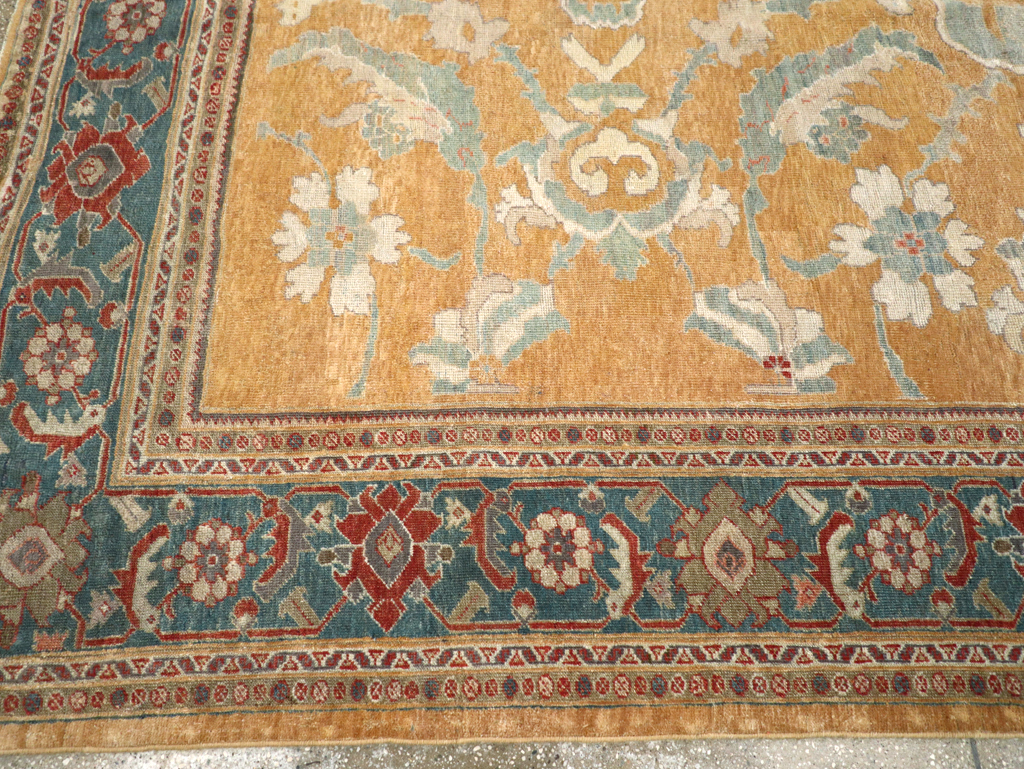 Antique Persian Mahal Small Room Size Carpet, No.12328 - Gss