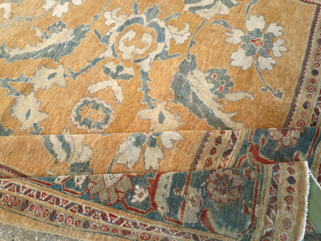 Antique Persian Mahal Small Room Size Carpet, No.12328 - Gss