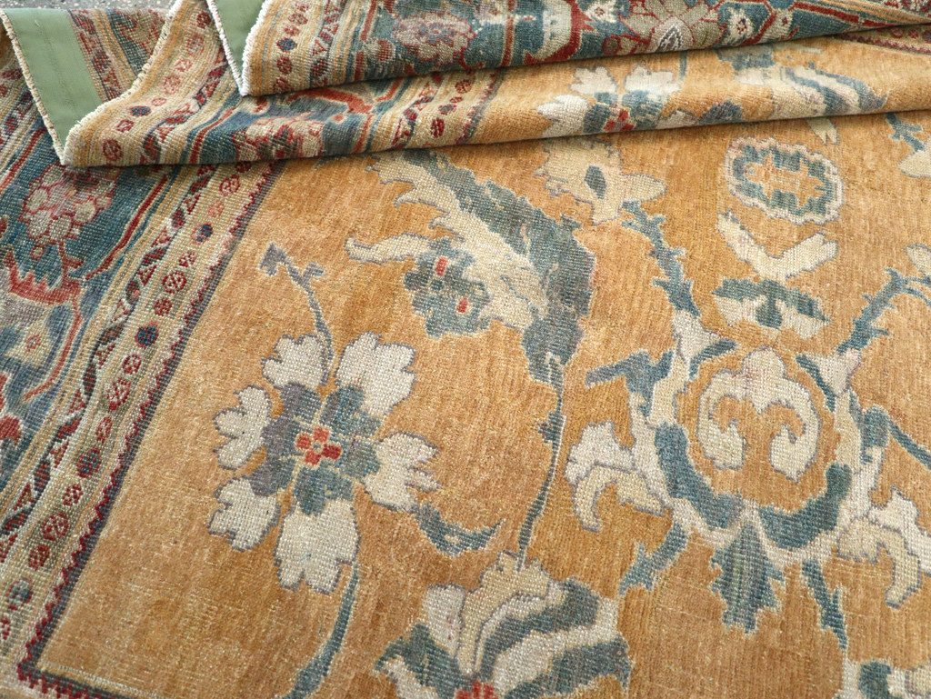 Antique Persian Mahal Small Room Size Carpet, No.12328 - Gss