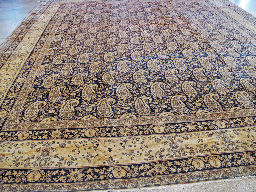 Antique Indian Senneh Carpet, No.12338 - Gss