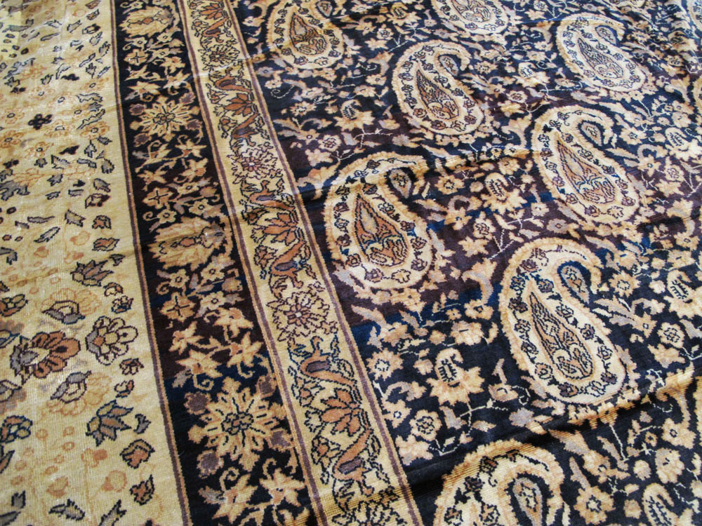 Antique Indian Senneh Carpet, No.12338 - Gss