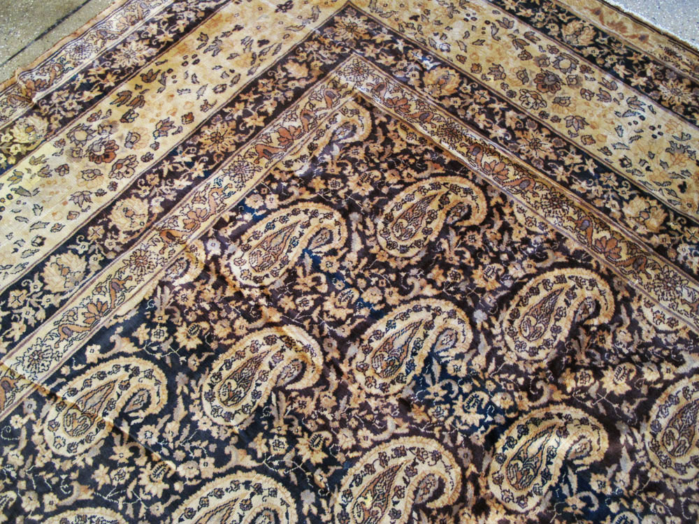 Antique Indian Senneh Carpet, No.12338 - Gss