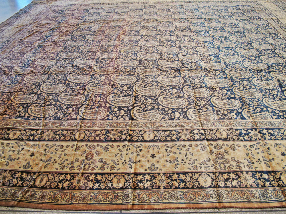 Antique Indian Senneh Carpet, No.12338 - Gss