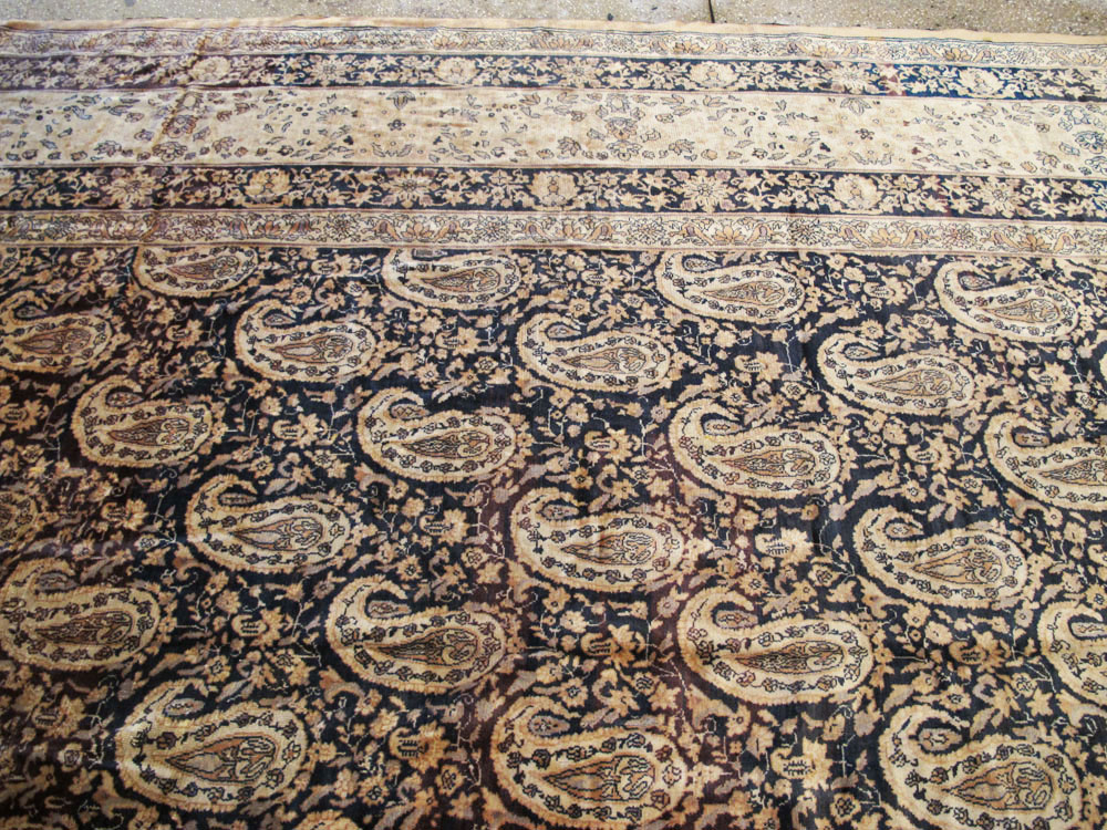 Antique Indian Senneh Carpet, No.12338 - Gss