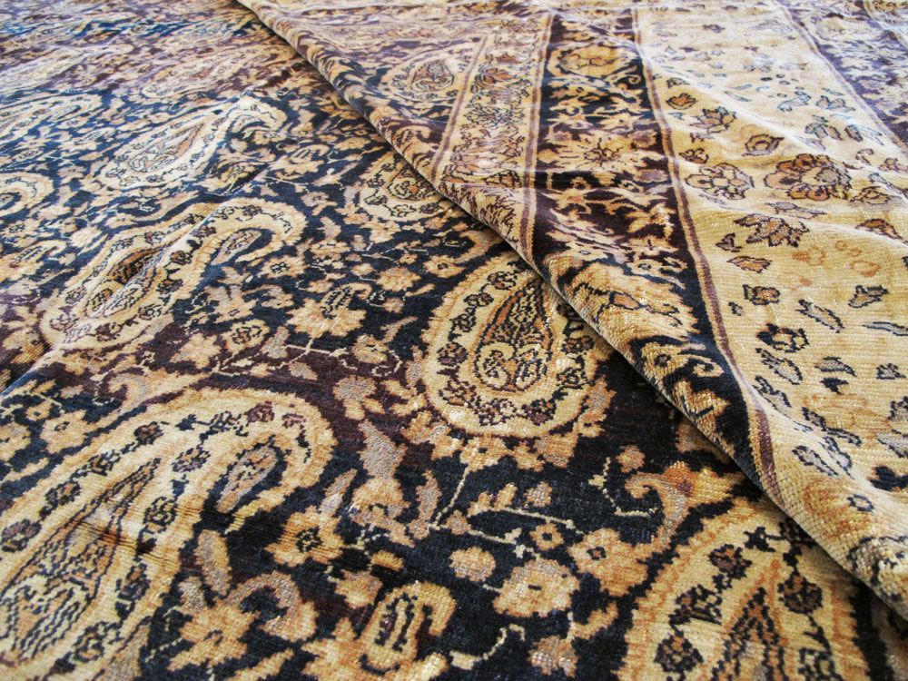 Antique Indian Senneh Carpet, No.12338 - Gss