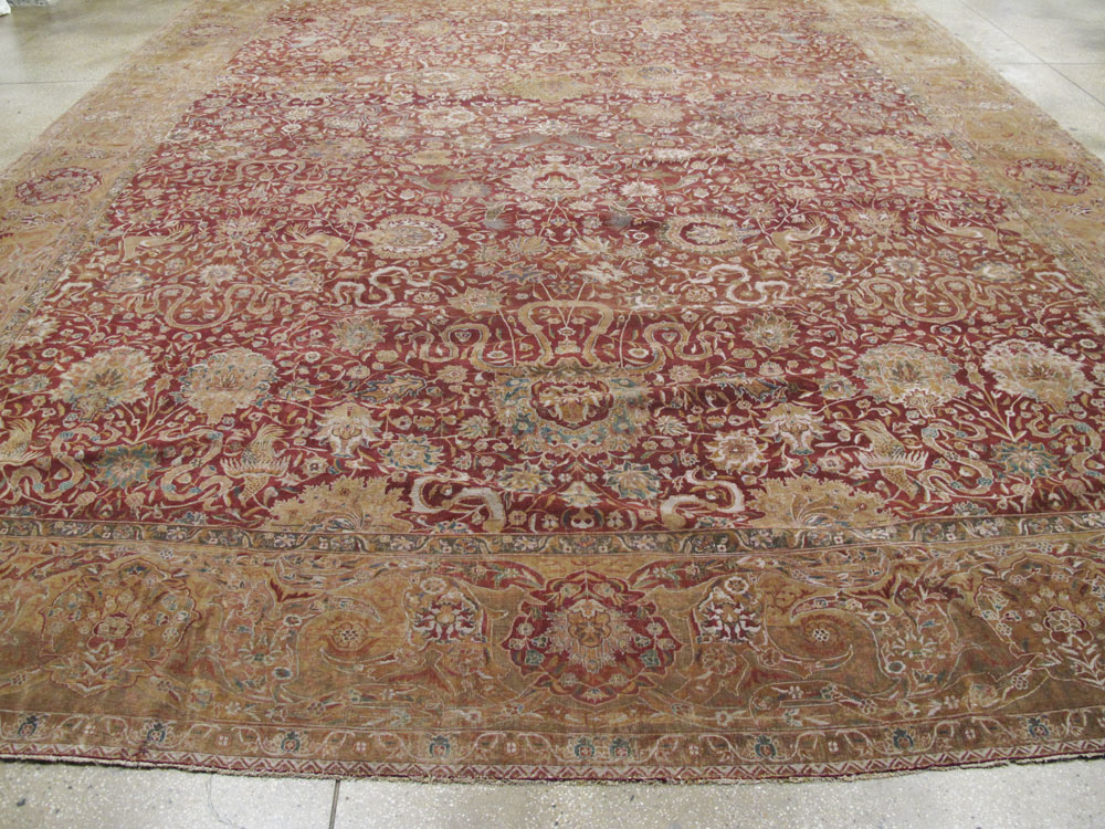 Antique Indian Lahore Rug, No.12353 - Gss