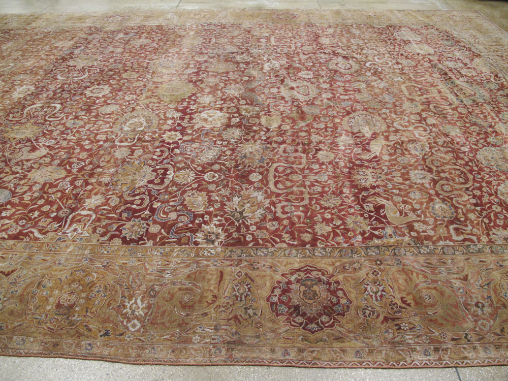 Antique Indian Lahore Rug, No.12353 - Gss