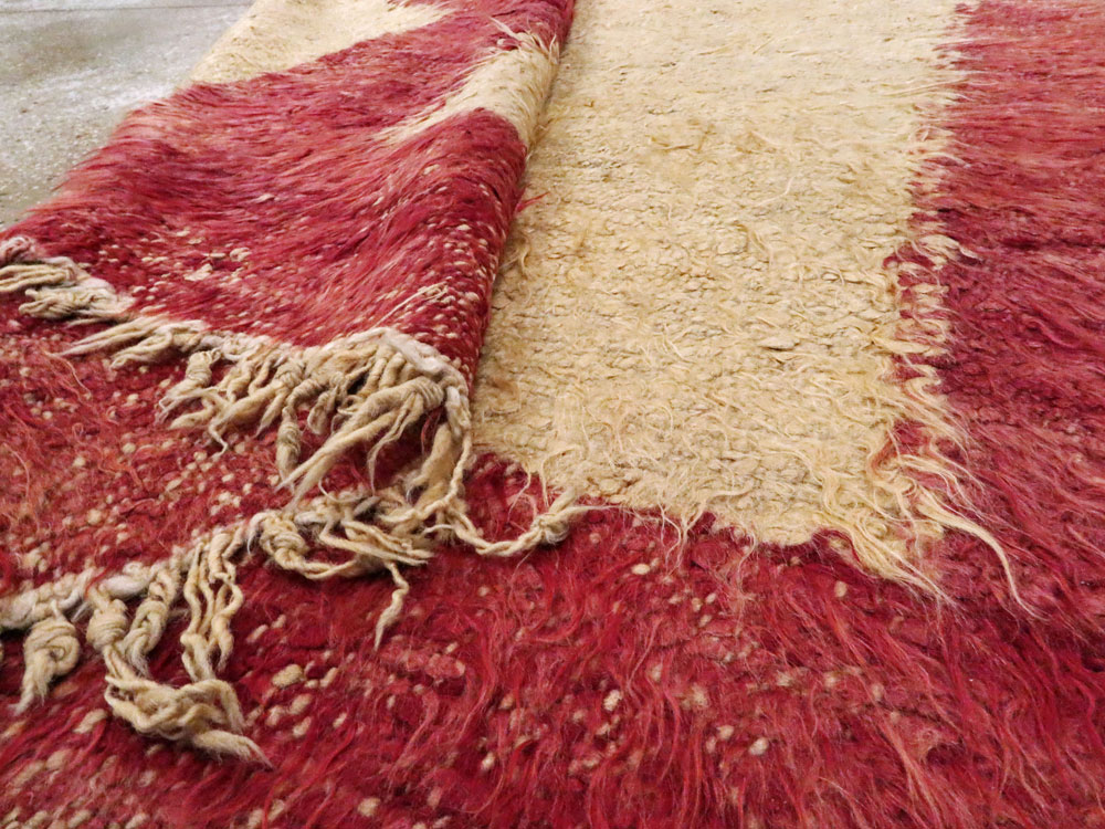 Vintage Turkish Tulu Rug, No.12361 - Gss