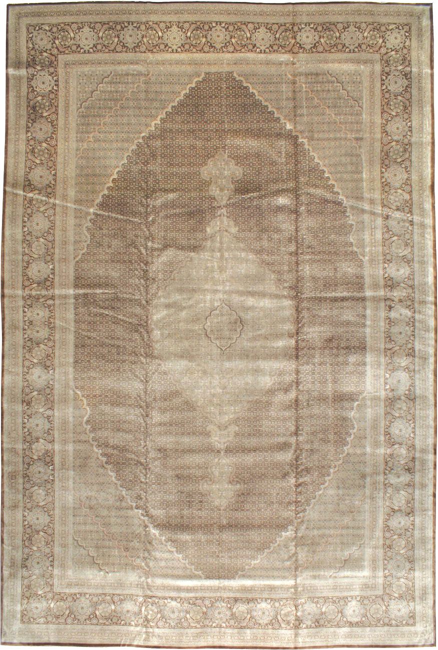 Vintage Persian Tabriz Rug, No.12405 - Gss
