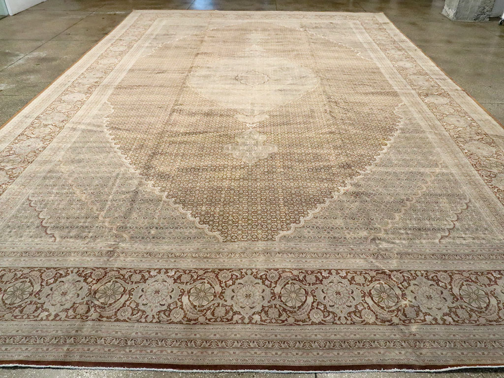 Vintage Persian Tabriz Rug, No.12405 - Gss