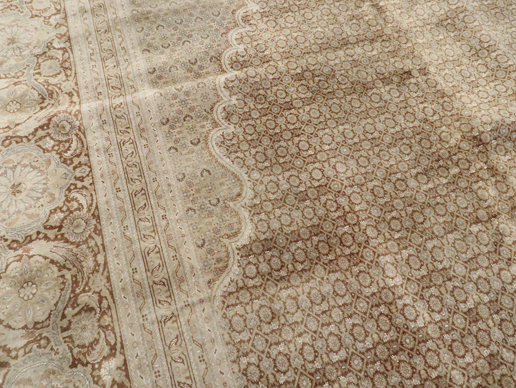 Vintage Persian Tabriz Rug, No.12405 - Gss