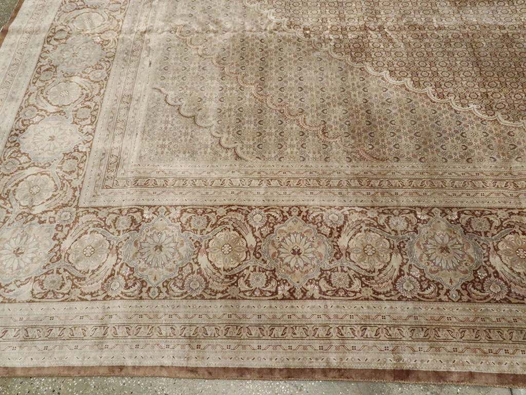 Vintage Persian Tabriz Rug, No.12405 - Gss
