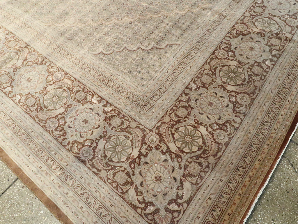 Vintage Persian Tabriz Rug, No.12405 - Gss