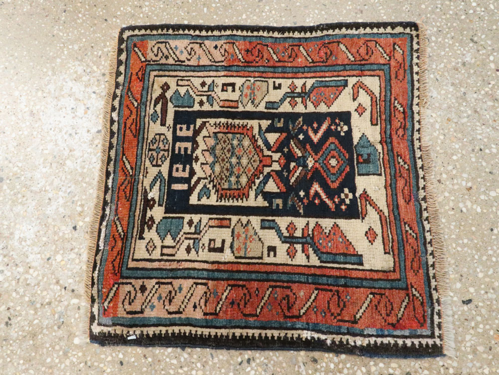 Vintage Caucasian Kuba Bag Face (Pair: 1 of 2), No.12450 - Gss