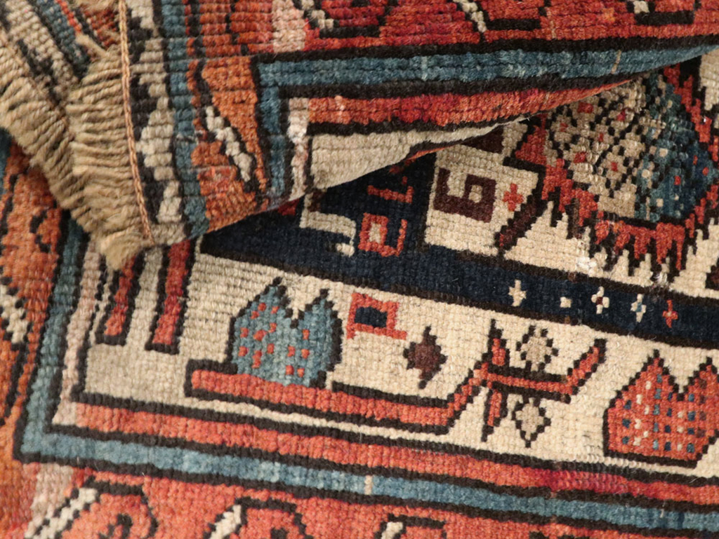 Vintage Caucasian Kuba Bag Face (Pair: 2 of 2), No.12451 - Gss