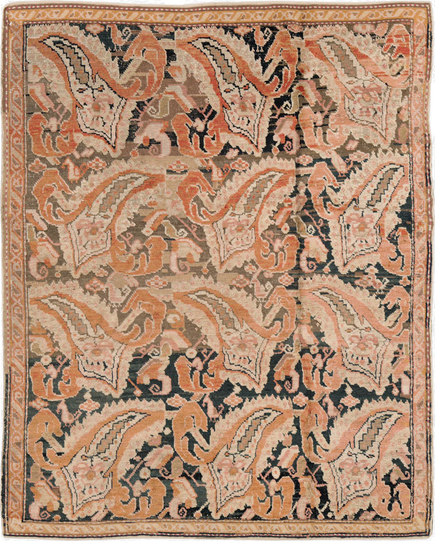 Antique Caucasian Karabagh Rug, No.12474 - Gss