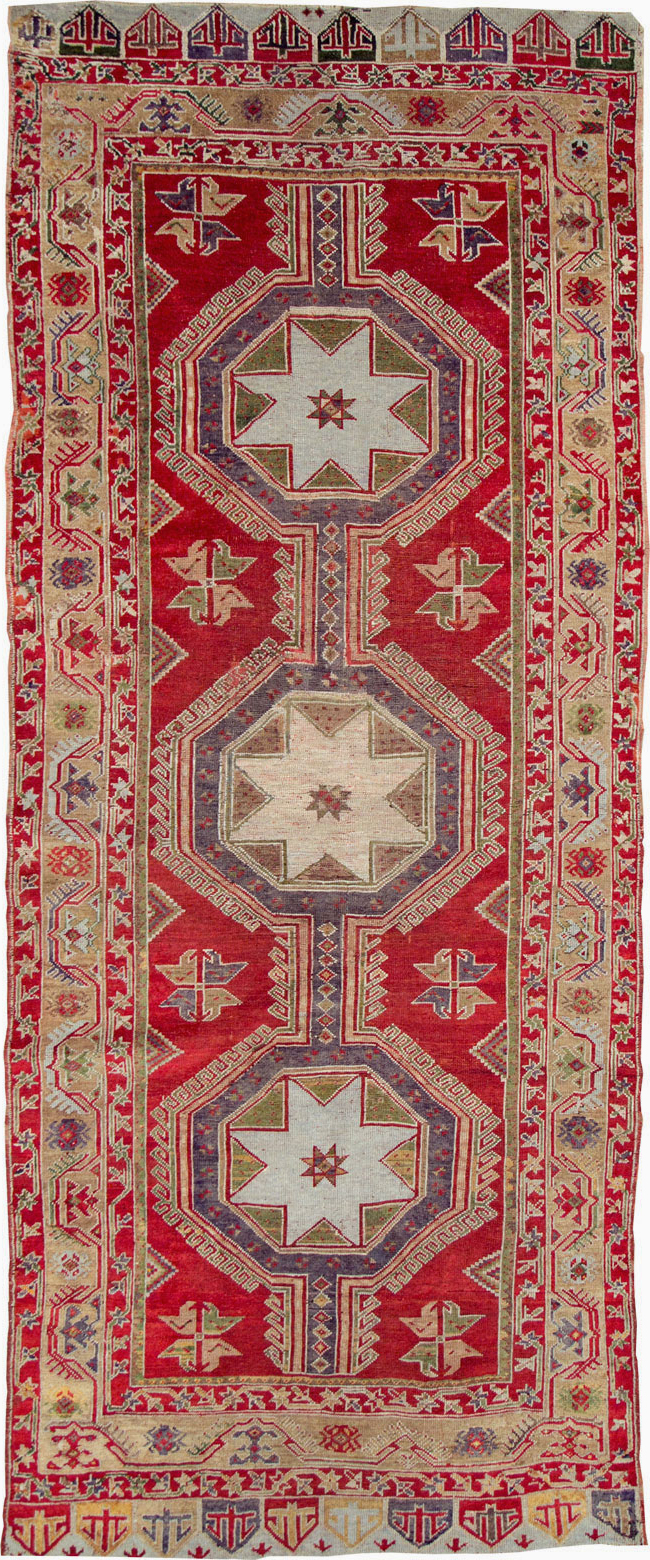 Antique Turkish Anatolian Rug, No.12533 - Gss