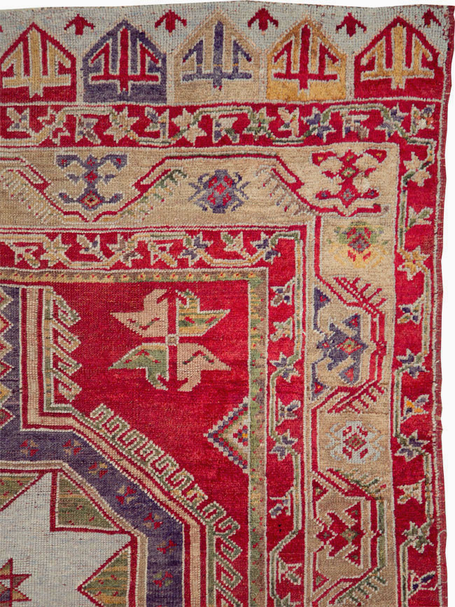 Antique Turkish Anatolian Rug, No.12533 - Gss