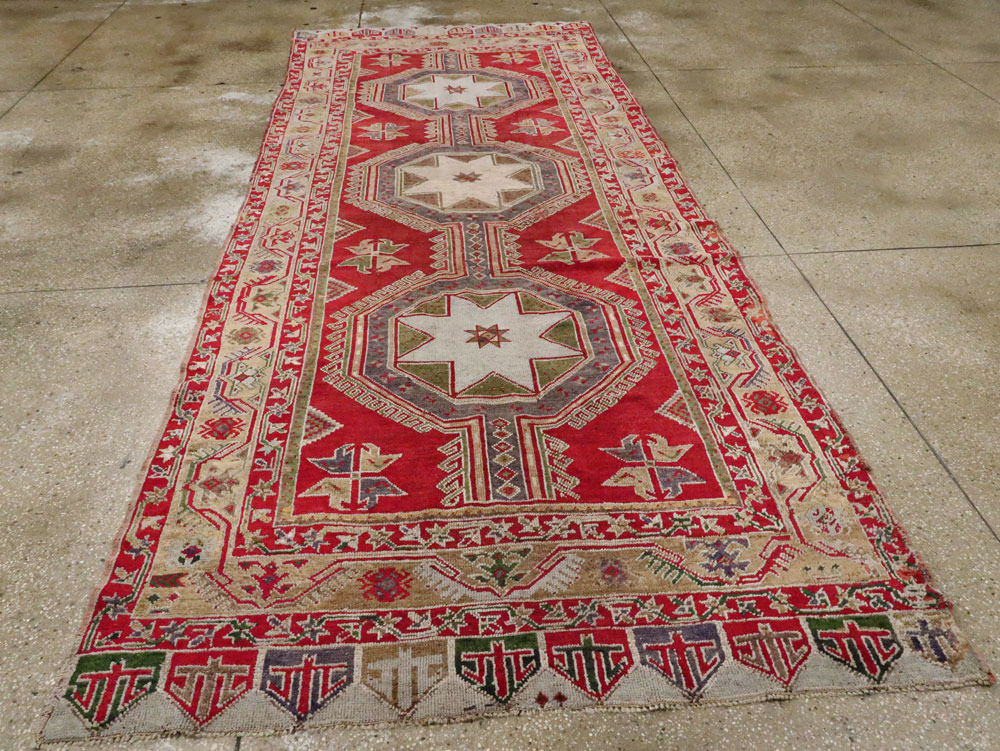 Antique Turkish Anatolian Rug, No.12533 - Gss