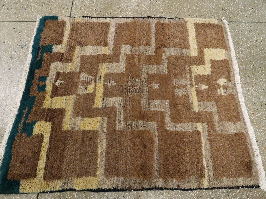 Vintage Turkish Tulu Rug, No.12541 - Gss