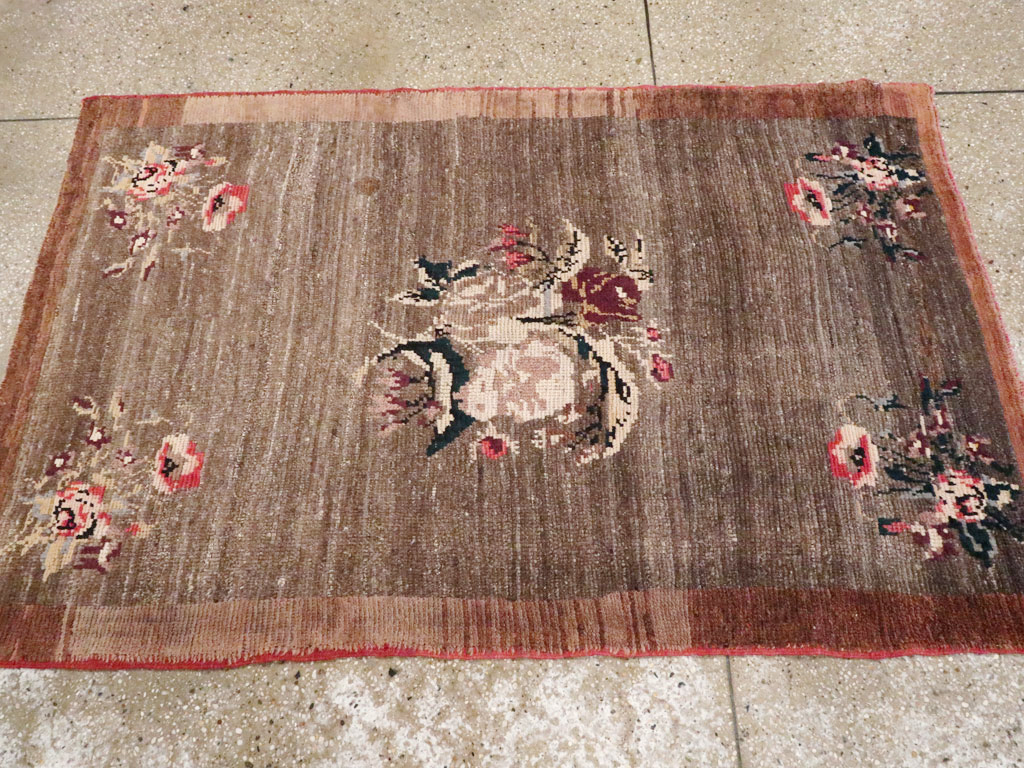 Vintage Turkish Anatolian Throw Rug, No.12553 - Gss