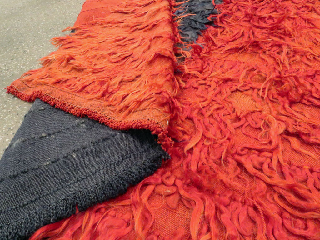 Vintage Turkish Tulu Rug, No.12593 - Gss