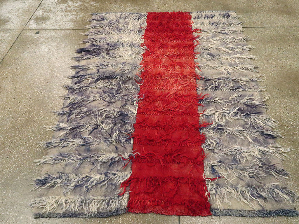 Vintage Turkish Tulu Rug, No.12594 - Gss