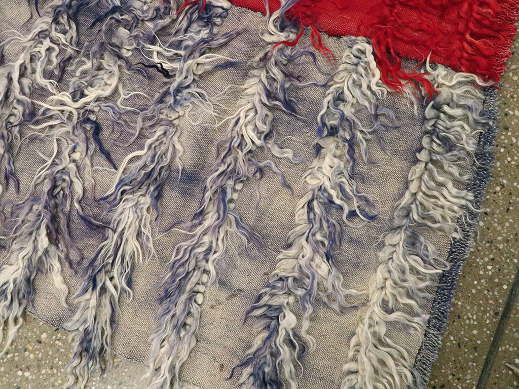 Vintage Turkish Tulu Rug, No.12594 - Gss