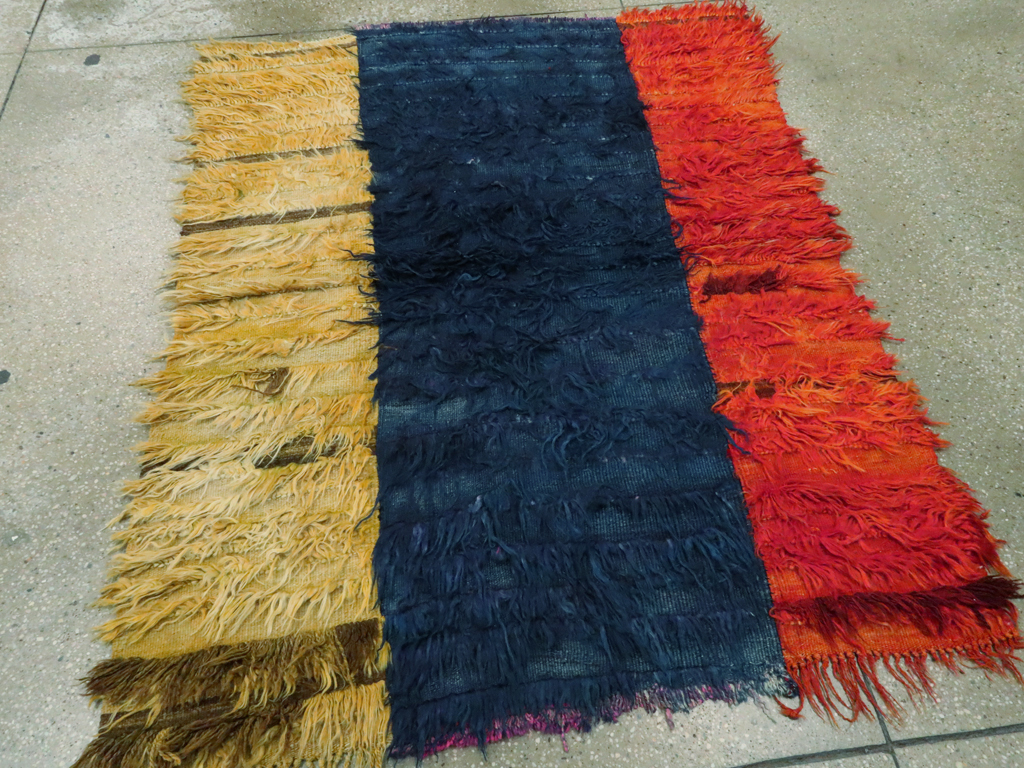 Vintage Turkish Tulu Rug, No.12595 - Gss