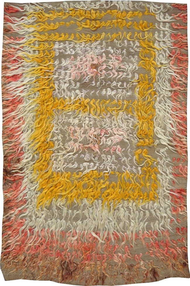 Vintage Turkish Tulu Rug, No.12604 - Gss