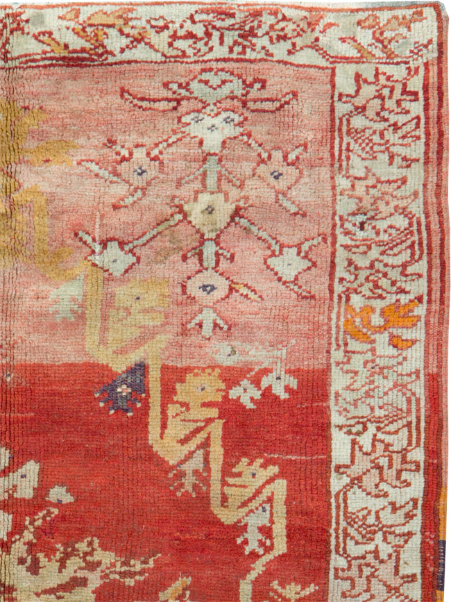 Antique Turkish Oushak Rug, No.12617 - Gss