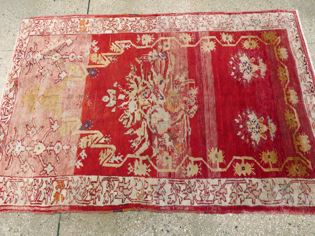 Antique Turkish Oushak Rug, No.12617 - Gss