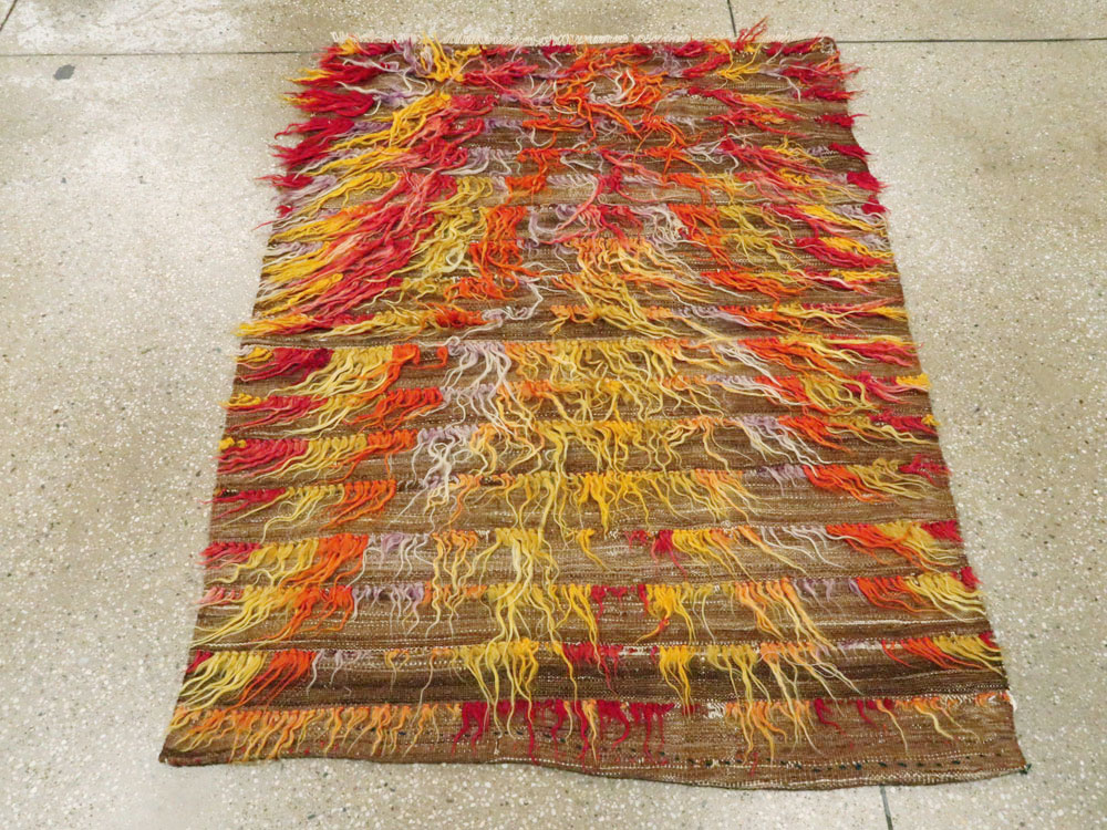 Vintage Turkish Tulu Rug, No.12626 - Gss