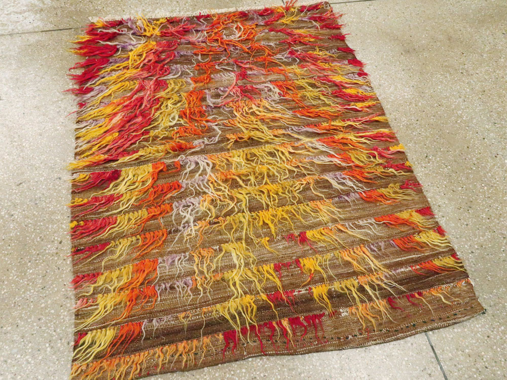 Vintage Turkish Tulu Rug, No.12626 - Gss