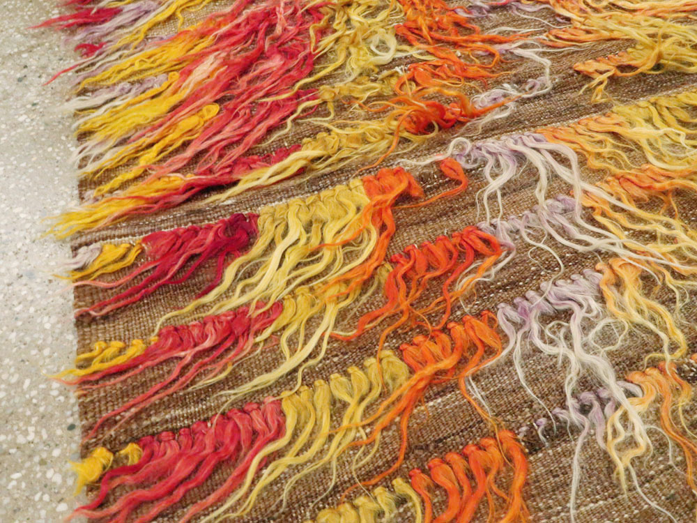 Vintage Turkish Tulu Rug, No.12626 - Gss