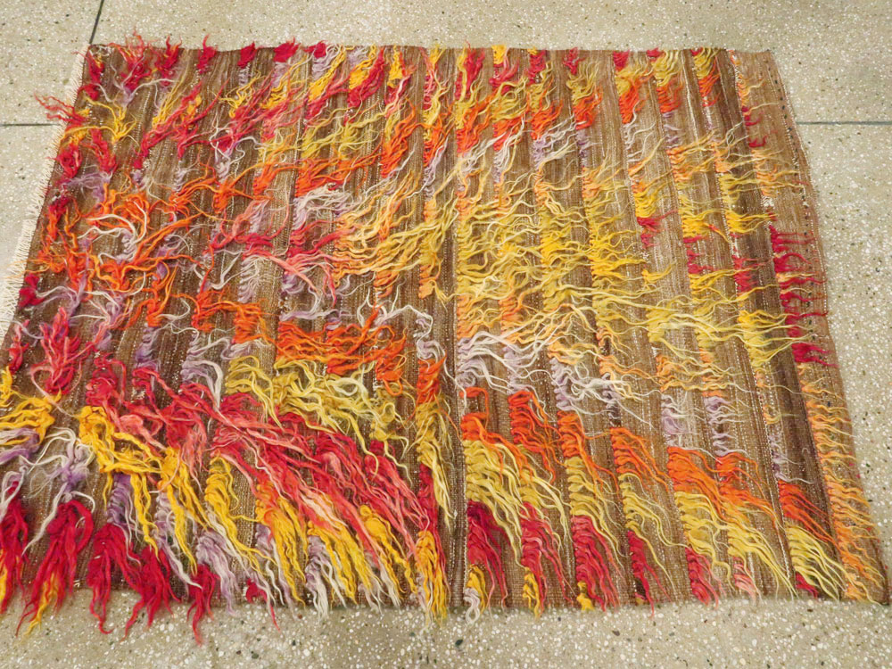 Vintage Turkish Tulu Rug, No.12626 - Gss