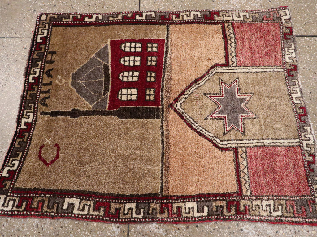 Vintage Turkish Anatolian Pictorial Rug, No.12633 - Gss